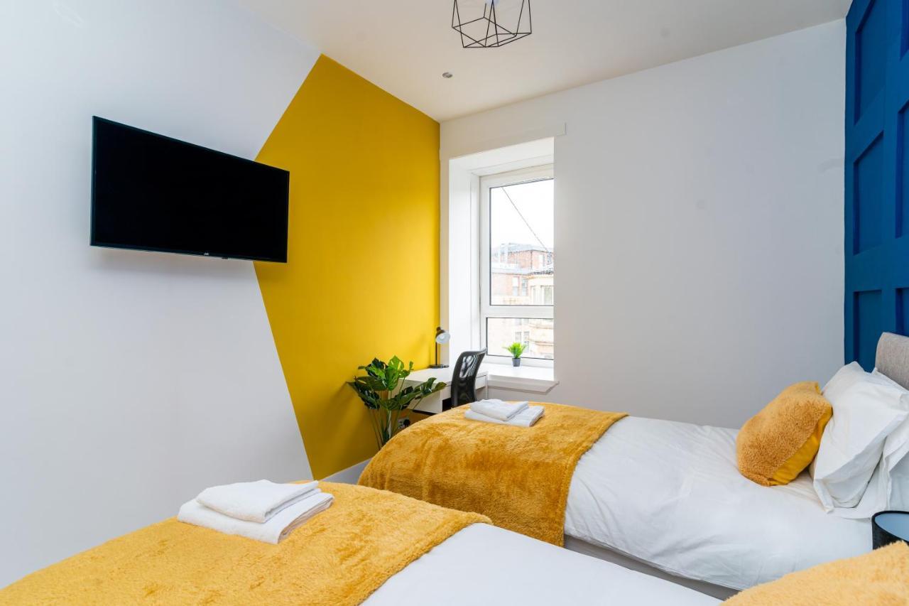 Cheerful 2 Bedroom Homely Apartment, Sleeps 6 Guest Comfy, 3X Double Bed, Parking, Free Wifi, Suitable For Business, Leisure Guest,Glasgow, Glasgow West End, Near City Centre Exteriér fotografie